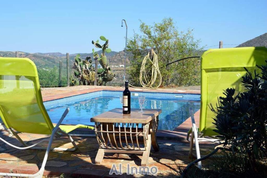 Las Palmeras - Ein Stueck Vom Paradies - Behagliches Haus Mit Pool Algodonales Exterior foto