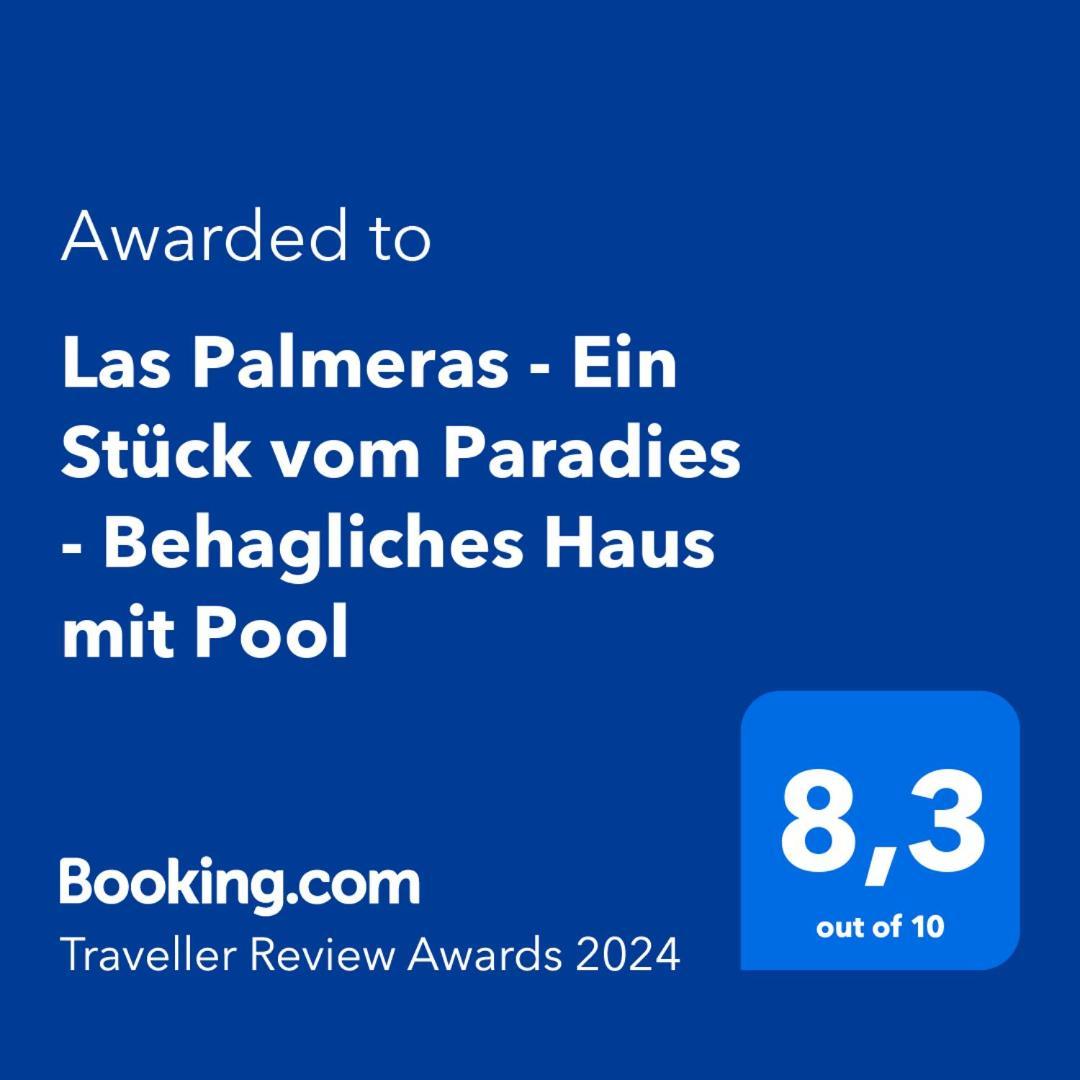 Las Palmeras - Ein Stueck Vom Paradies - Behagliches Haus Mit Pool Algodonales Exterior foto